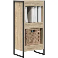 vidaXL Boekenkast 40 x 30 x 86,5 cm Bewerkt hout Sonoma
