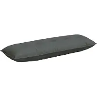 vidaXL Rugkussen Donkergrijs 200 x 19 x 50 cm Stof
