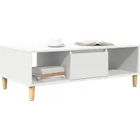 vidaXL Salontafel Wit 102 x 55 x 35 cm Bewerkt hout