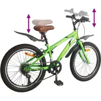 vidaXL Kinderfiets 20 Inch 6-Snelheid voor 6-11 jaar oud Groen