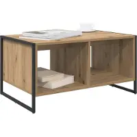 vidaXL Salontafel Ambachtelijk Eiken 80 x 50 x 40 cm Bewerkt hout