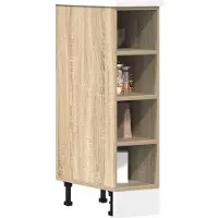 vidaXL Onderkast 20x44,5x81,5 cm bewerkt hout sonoma eikenkleurig