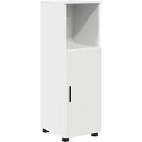 vidaXL Badkamerkast, wit, 30 x 35 x 95 cm, materiaal: houtvezel, metaal