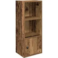 vidaXL Boekenkast 31x24x77 cm bewerkt hout oud houtkleurig