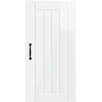 vidaXL Wandkast LUCCA Hoogglans Wit 40 x 31 x 80 cm Bewerkt hout