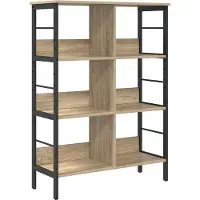 vidaXL Boekenplank 6-laags 82 x 32 x 144.5 cm Bewerkt hout Sonoma Eik