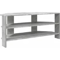 vidaXL HoekTVKabinet 102x40,5x45cm Beton Grijs Bewerkt hout
