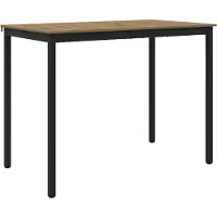 vidaXL Staande Bartafel Bewerkt hout Rechthoekig
