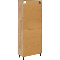 vidaXL Highboard 2 st Artisan Eiken 69,5 x 32,5 x 180 cm Bewerkt hout