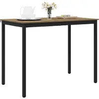 vidaXL Staande Bartafel Bewerkt hout Rechthoekig