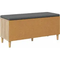 vidaXL Hallenbank Sonoma Eik 100 x 38 x 46 cm Geengineerd Hout en Stof