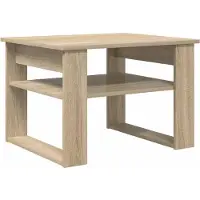 vidaXL Salontafel Sonoma Eik 64 x 54 x 44 cm Bewerkt hout