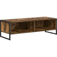 vidaXL TV Kast 100 x 36,5 x 30,5 cm Rook Eik Bewerkt hout