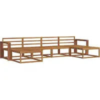 vidaXL Buiten bank set 6 st Naturel Massief Acacia Hout