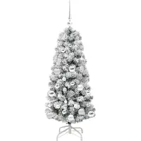 vidaXL - Kunstmatig - Gelen - Kerstboom - met - LED - -striplichten - 120 - cm - PVC