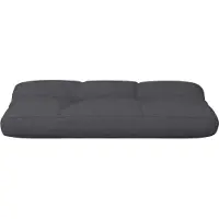 vidaXL Palletkussen 80x40x12 cm stof zwart