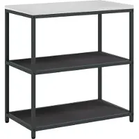 vidaXL Keukenplankeenheid HATTEM Zwart 90 x 50 x 92 cm Staal
