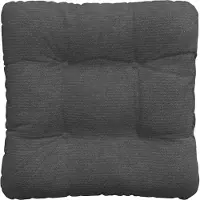 vidaXL Zitkussens 4 st Corduroy stof Donkergrijs 45 x 45 cm