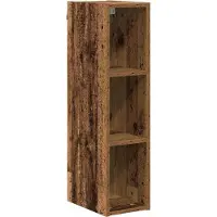 vidaXL - Hangkast - met - opslag - Oudhout - 20 - x - 29,5 - x - 80 - cm - Bewerkt - hout