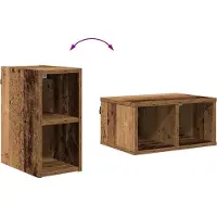 vidaXL Hangkast Oudhout 20 x 29,5 x 40 cm Bewerkt hout