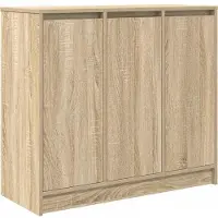 vidaXL Dressoir 85x34x76 cm spaanplaat Sonoma eikenkleurig