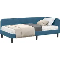 vidaXL Hoek Bed Frame Blauw 100 x 200 cm Fluweel