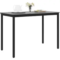 vidaXL Staande Bartafel Bewerkt hout Rechthoekig