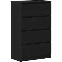 vidaXL Dressoir 60x35x98,5 cm spaanplaat zwart eikenkleurig