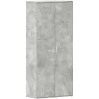 vidaXL Schoenenkast 80 x 39 x 178 cm Bewerkt hout Beton Grijs