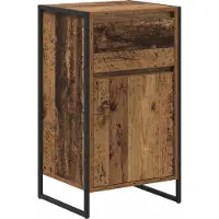 vidaXL Dressoir Oud Hout 43 x 36 x 75,5 cm Bewerkt hout