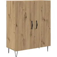 vidaXL Highboard Artisan Eiken 69,5 x 34 x 180 cm Bewerkt hout
