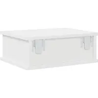vidaXL Nachtkastje 2 st Wit 40 x 31 x 15 cm Bewerkt hout
