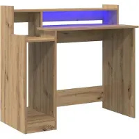 vidaXL Bureau Artisan Eikenhout, 97 x 45 x 90 cm, houtvezel