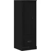 vidaXL Highboard Zwart Eiken 36 x 35.5 x 103.5 cm Bewerkt hout