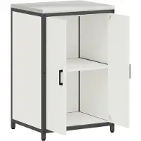 vidaXL Keukenopslag Kast HATTEM Wit 60 x 50 x 92 cm Staal
