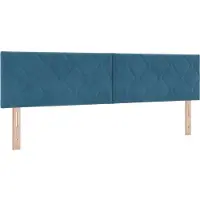 vidaXL Hoofdbord Donkerblauw 180 cm Fluweel