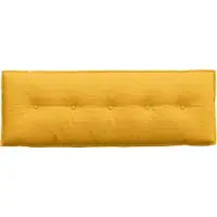vidaXL Rugkussen Licht Geel 140 x 50 cm Corduroy stof