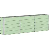 vidaXL Plantenbak Groen 240 x 40 x 75 cm Staal