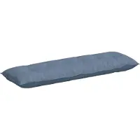 vidaXL Rugkussen Blauw 160 x 50 cm Corduroy stof