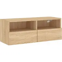 vidaXL Tv-wandmeubel 80x30x30 cm bewerkt hout sonoma eikenkleurig