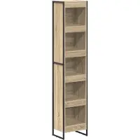 vidaXL Boekenkast 40 x 30 x 189,5 cm Bewerkt hout Sonoma