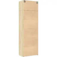 vidaXL Opbergkast 70x42,5x225 cm bewerkt hout sonoma eikenkleurig