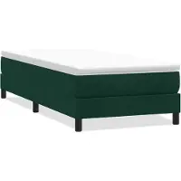 vidaXL Boxspring zonder matras fluweel donkergroen 100x220 cm