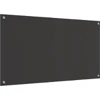 vidaXL Keukenachterwand Donkergrijs 110 x 60 cm gehard glas