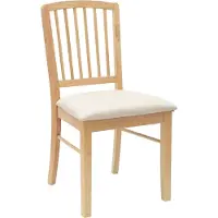 vidaXL Eetstoelen 2 st Massief Rubberhout Naturel 50 x 52,5 x 91 cm