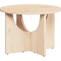 vidaXL Salontafel Naturel 50 x 50 x 35 cm Massief grenenhout