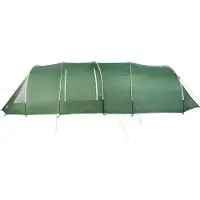 vidaXL Tunnel Tent voor 6 Personen 6-persoons Groen en Wit