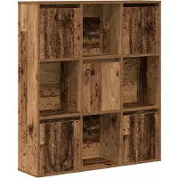 vidaXL Boekenkast 89x24x101,5 cm bewerkt hout oud houtkleurig