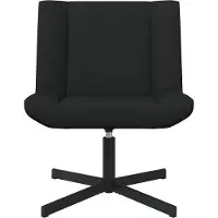vidaXL Draaistoel Zwart 63 x 75 x 76 cm Stof