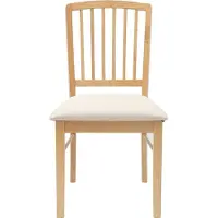 vidaXL Eetstoelen 2 st Massief Rubberhout Naturel 50 x 52,5 x 91 cm